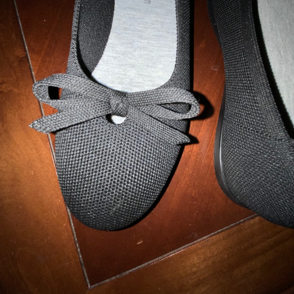 CLARKS BLACK KNIT BALLET FLAT 6.5W. CLOUDSTEPPER - Picture 5 of 8